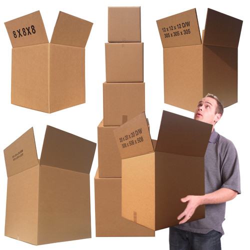 Square cardboard boxes various - cardboard,